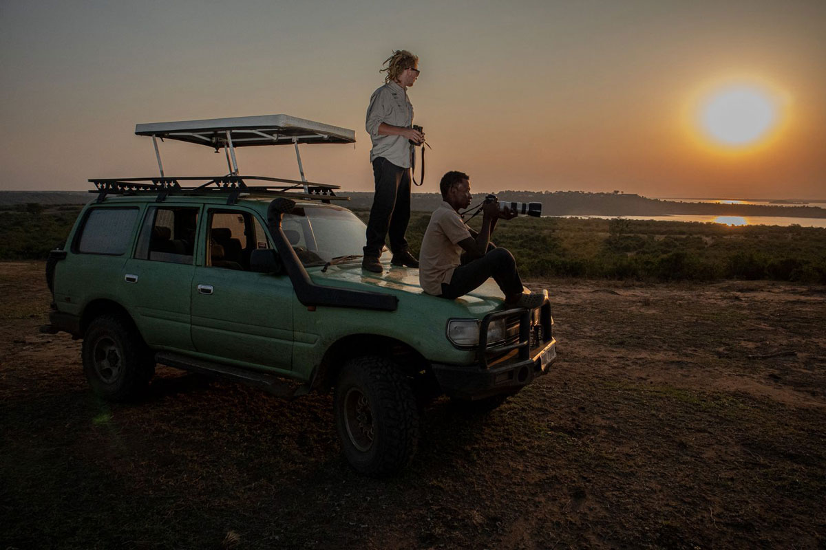 Volcanoes Safaris Lion Monitoring Team
