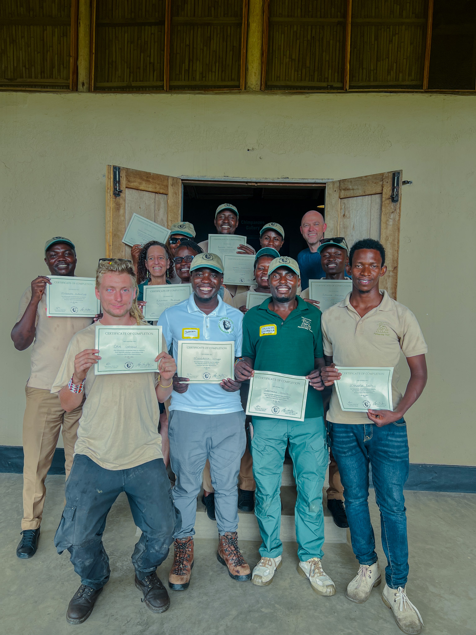 A successful First Aid and CPR training with Denver Zoo at Kyambura Gorge Lodge